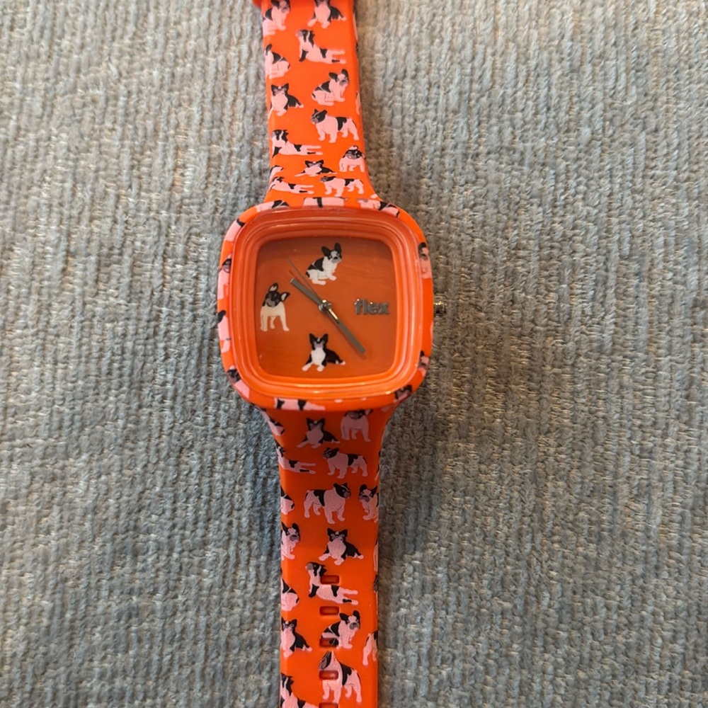 Flex watch with boston terriers